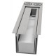 Palnik 52cm inox srebrny do zabudowy