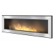 Biokominek Frame 1500mm inox z szybą