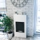 Biokominek stojący MODERN z pełną szybą wolnostojący